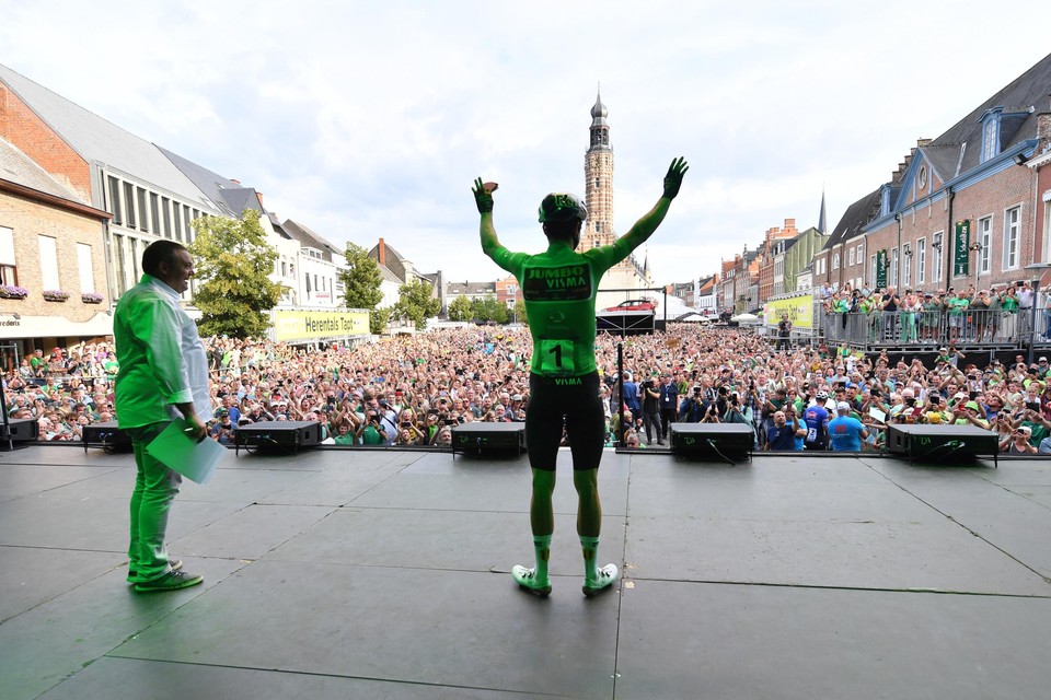 Herentals kleurde afgelopen zomer groen voor groene Wout van Aert. Dompelt hij zondag de Keizerstede onder in regenboogkleuren? 