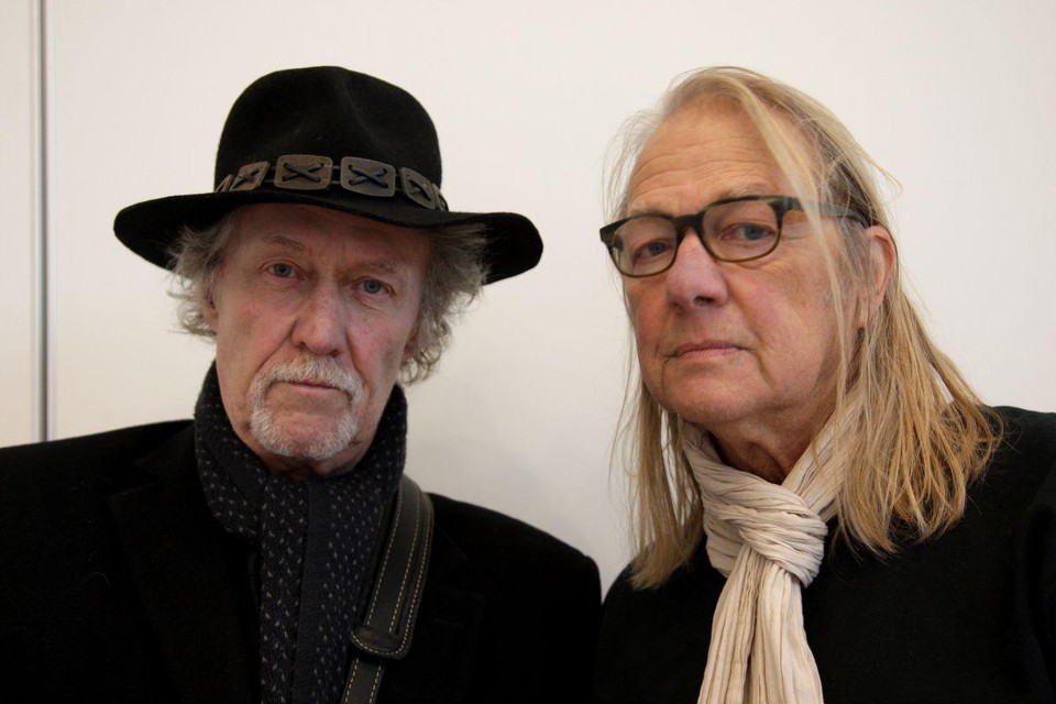 Jan Segers met bevriend muzikant Kris De Bruyne in 2017.