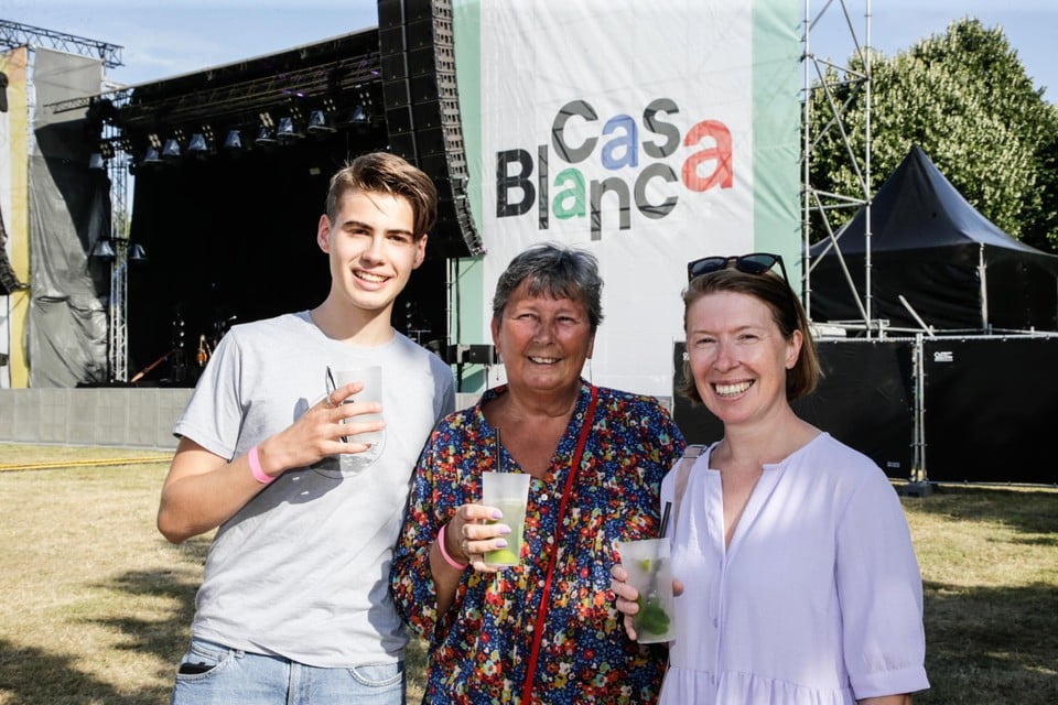 Danny (centraal) met dochter Sandy en kleinzoon Rik.