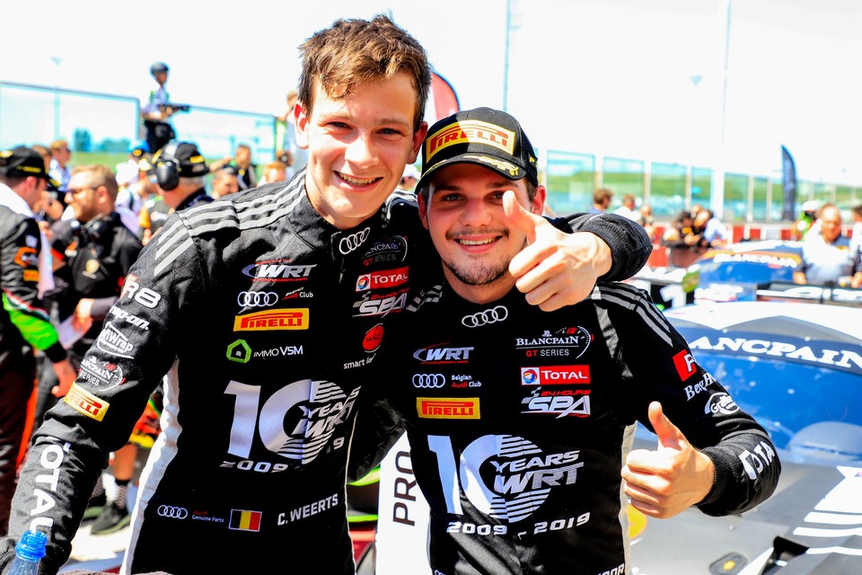Charles Weerts (links) met Dries Vanthoor.