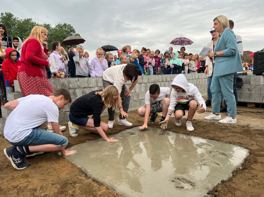 De handafdrukken worden bewaard in de kruipkelder.