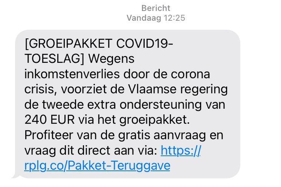 Wie hierop reageert, kan veel geld verliezen.