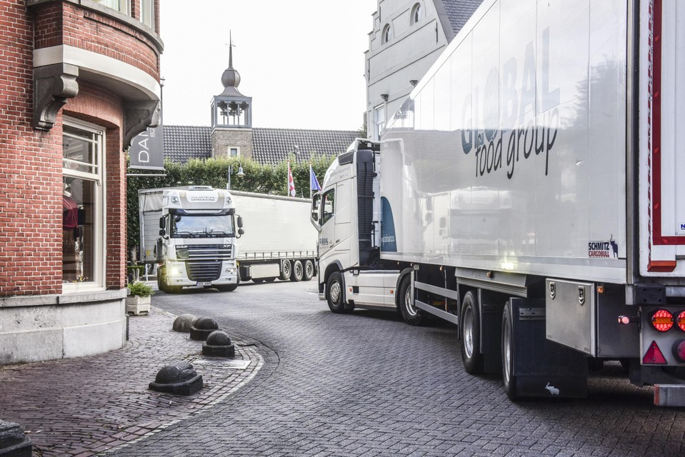 Dit was een vertrouwd beeld in het centrum voor de aanleg van de randweg.