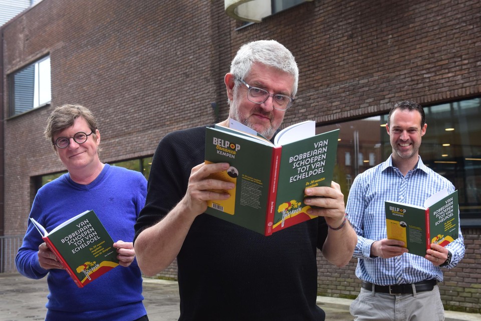 Koen Claessens (erfgoedcel K.Erf), Jan Delvaux (Belpop Bonanza) en Gunther Van Hoof (cultuurconsulent Herentals).