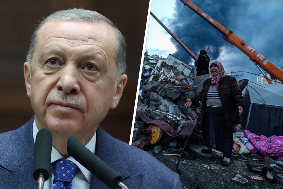 Zal de aardbeving beslissen over het politieke lot van de Turkse president Recep Tayyip Erdogan?