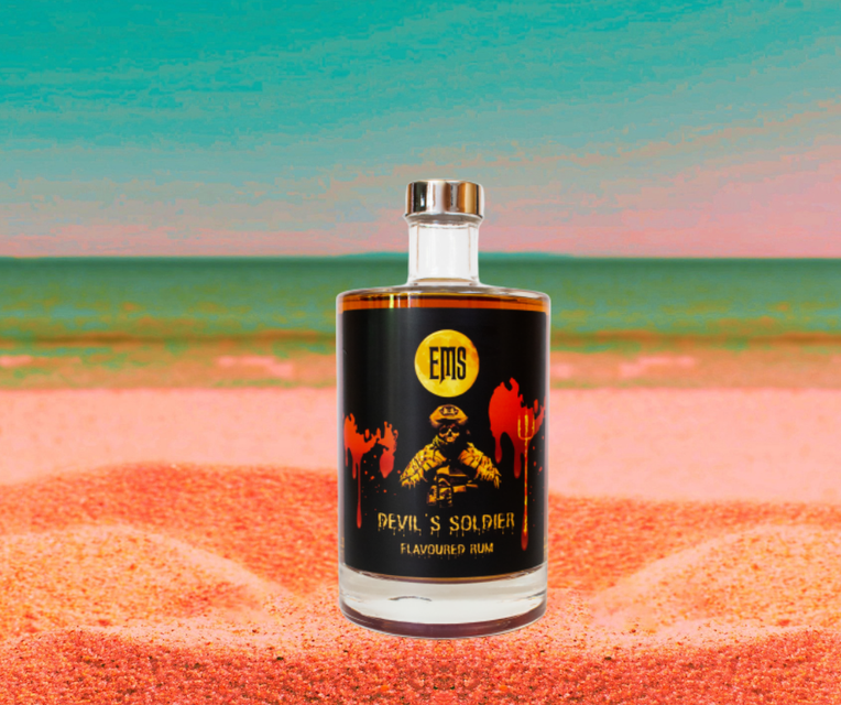 De EMS-flavoured rum.