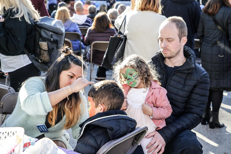 Kindergrime op Shalom Festival.