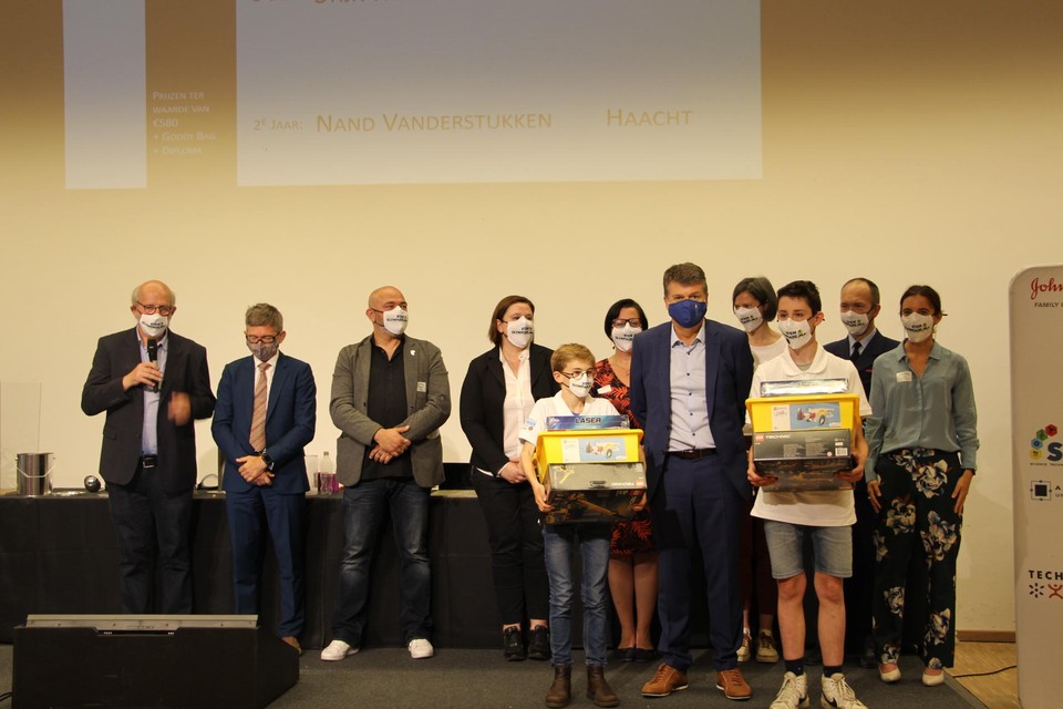 Winnaars Vlaamse STEM Olympiade.  