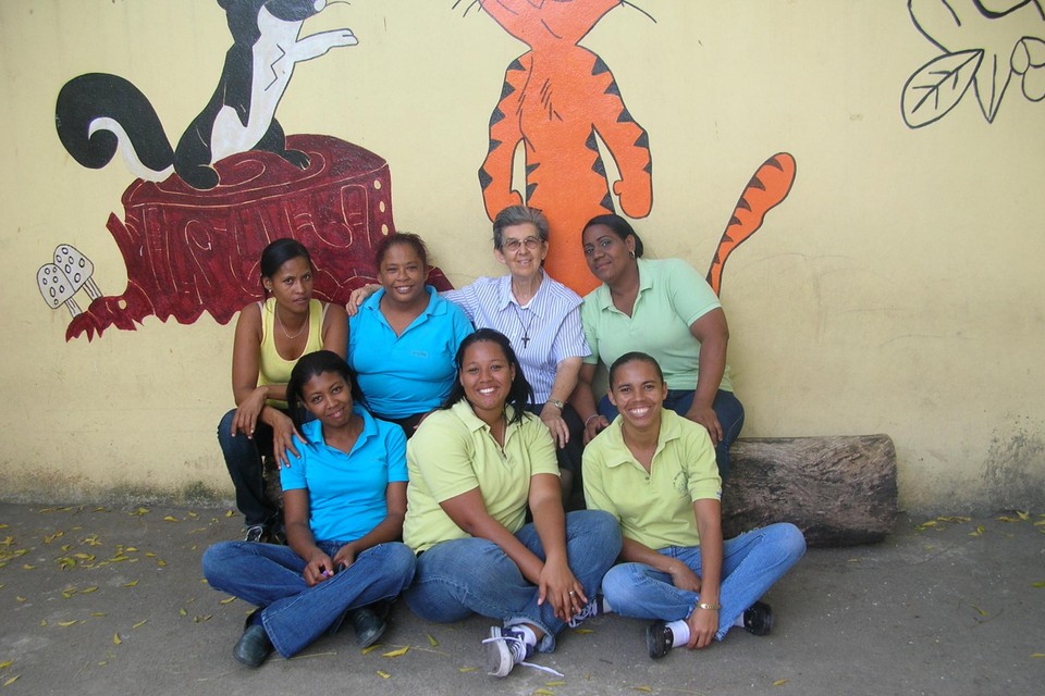 Lisette als missionaris in Venezuela.
