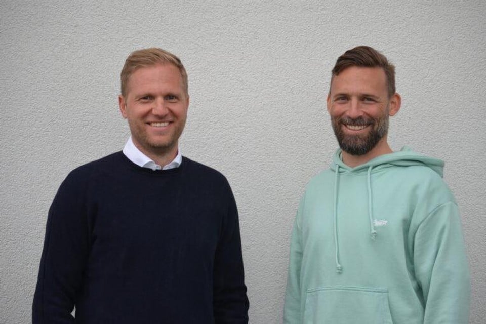 Hoofdtrainer Marc Schneider en assistant Pascal Cerrone.