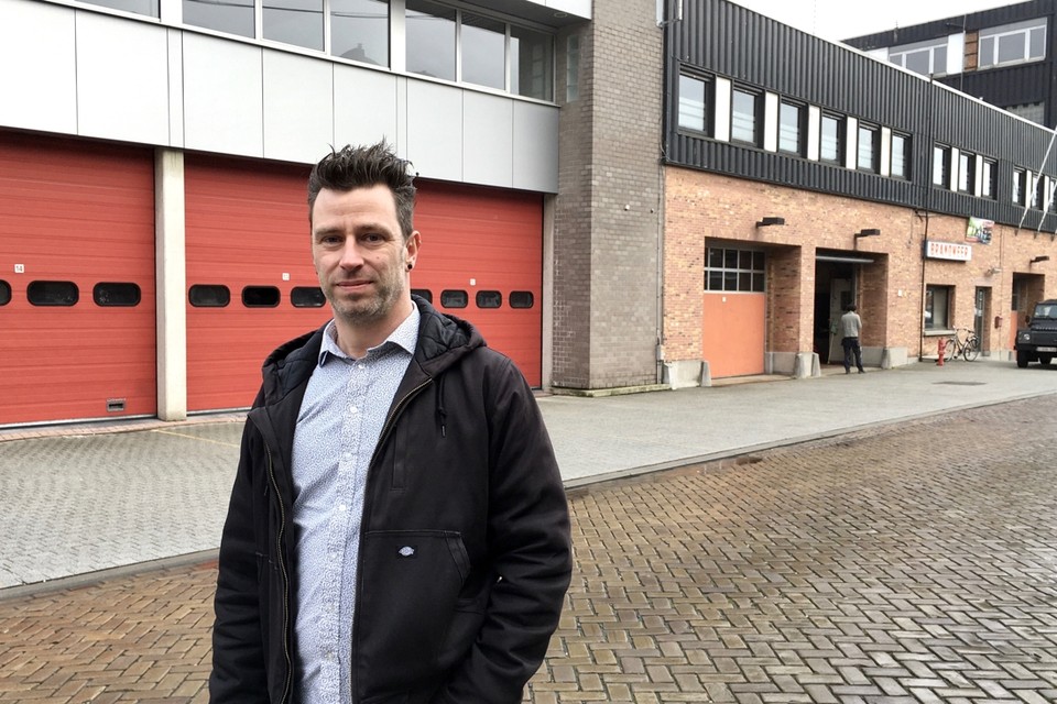 Koen De Bock, afgevaardigd bestuurder van Ecoso, aan de oude brandweerkazerne. 