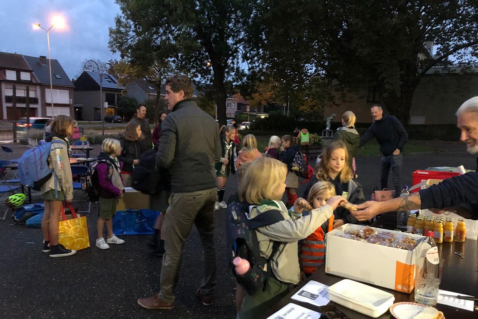 Het ontbijt voor de Dag van de Jeugdbeweging in Schelle, de enige krimpende gemeente afgelopen jaar in onze regio. Er zouden wat meer kinderen geboren mogen worden.