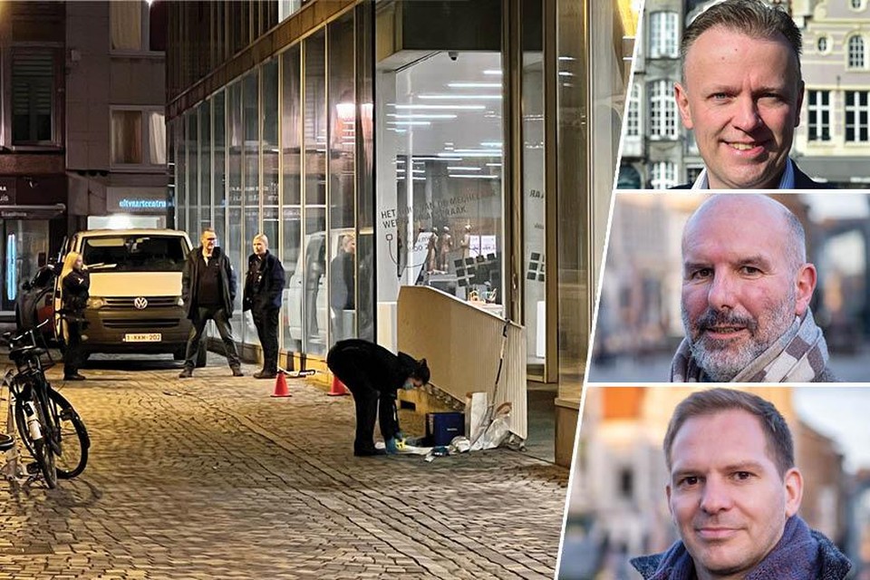 Oppositieleiders Stefaan Deleus (CD&amp;V), Marc Hendrickx (N-VA) en Thijs Verbeurgt (Vooruit) eisen snel duidelijkheid na de aanslagen in Mechelen, maar ze willen ook samenwerken.