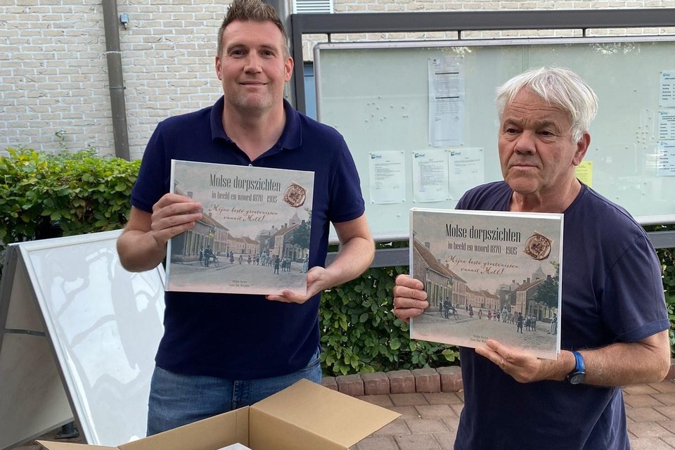 Auteurs Stijn Geys en Luc De Boulle presenteren hun boek over Molse dorpszichten.