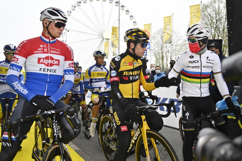 Van der Poel, Van Aert en Alaphilippe: de drie topfavorieten voor het openingsweekend in de Tour de France.
