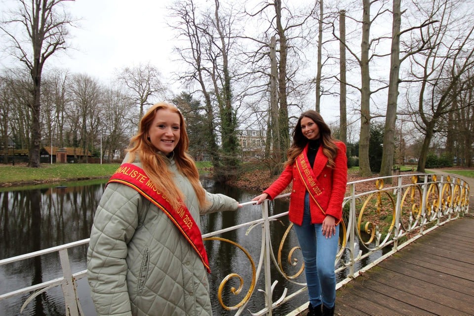 Marlies Peeters (links) en Nell Joostens zetten Lint op de kaart met hun finaleplaatsen in de Miss België-verkiezing.
