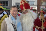 thumbnail: Burgemeester De bruyn en de Sint waren blij met al die brave kinderen in Bornem. 