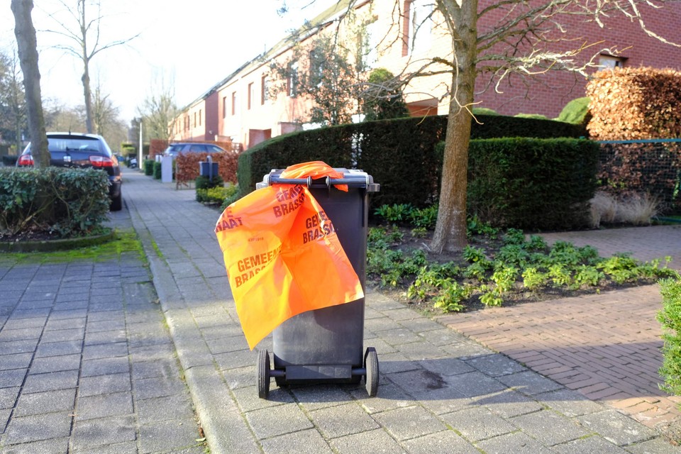 De oranje zak verdwijnt met de invoering van diftar.
