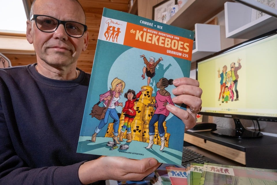 Een exemplaar van de nieuwe ‘Kiekeboes’-strip heeft Erwin uiteraard al in zijn bezit.