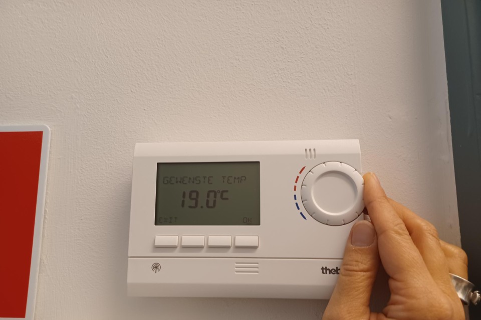 Ook in het sociaal huis in Beerse gaat de thermostaat naar 19 graden. 