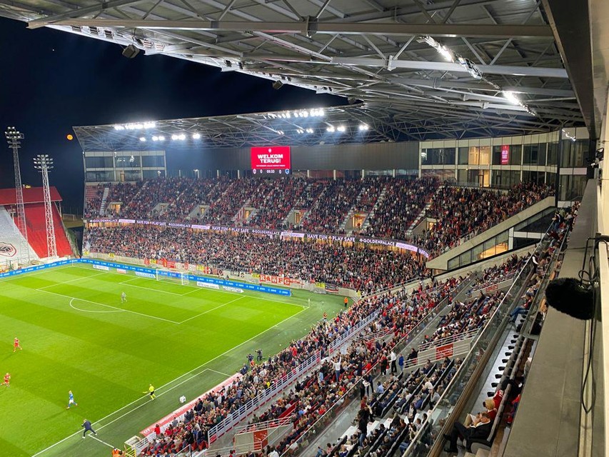 Zo ziet een volle Tribune 4 er uiteindelijk uit.