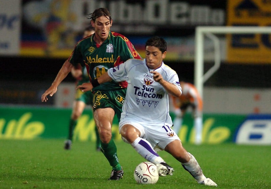 Sezer Öztürk in het shirt van Germinal Beerschot in 2005.