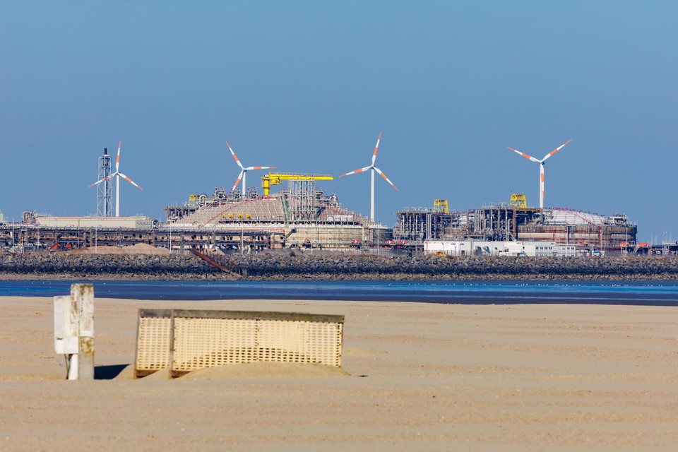 De aardgasterminal van Fluxys in Zeebrugge is een belangrijk punt voor de aan- en doorvoer van vloeibaar aardgas (lng) vanuit Rusland.