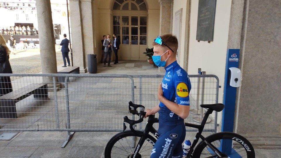 Evenepoel, nu al gefocust.