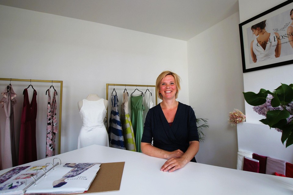 Griet Bosselaers begeleidt de klanten in haar atelier.