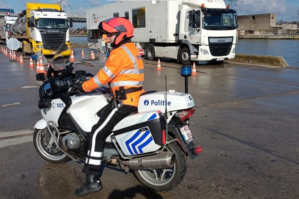 De controle spitste zich toe op vrachtwagens.
