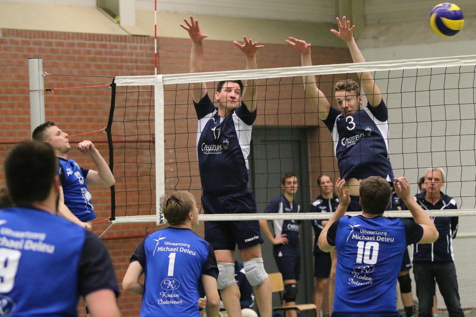 Jonas Vereecken in actie in de zaal.