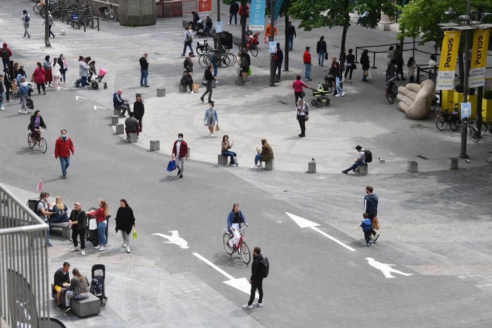De technologie van CrowdScan kan stadsbesturen helpen om de veiligheid te garanderen op plaatsen waar traditioneel veel mensen samenkomen, zoals de Meir in Antwerpen. 