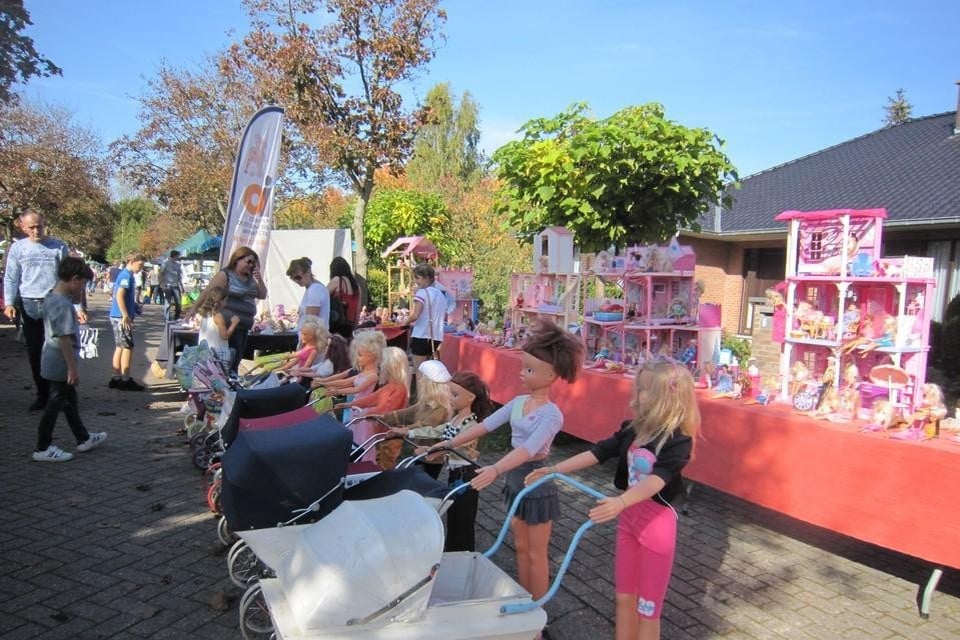 De rommelmarkt in Viersel.