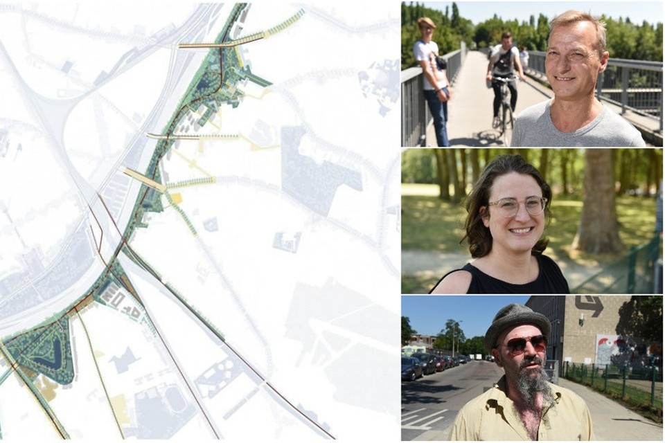 De geluidswallen tussen de Generaal Lemanstraat tot en met Zurenborg.