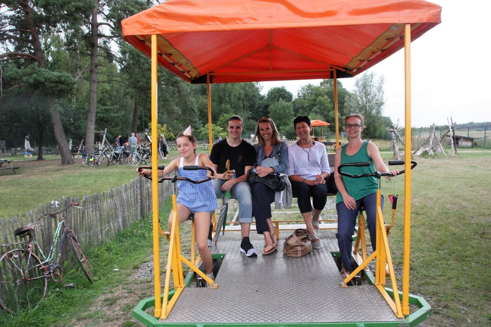 Een beeld van de spoorfietsen, enkele zomers geleden.