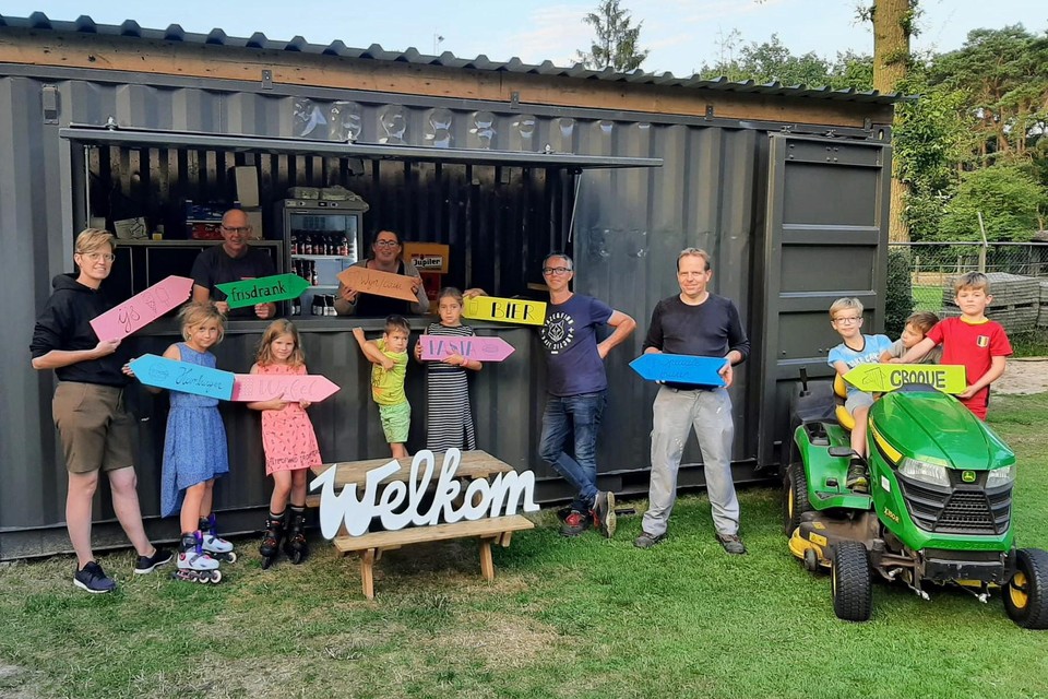 De omgebouwde zeecontainer wordt zondag ook opgesteld op het Familiefestival Looiend.