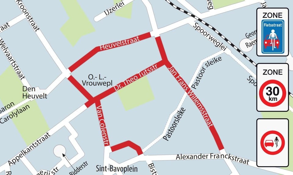 De fietszone van Boechout breidt opnieuw uit.