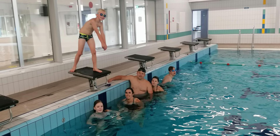 Wannes maakt gretig gebruik van de startblokken.
