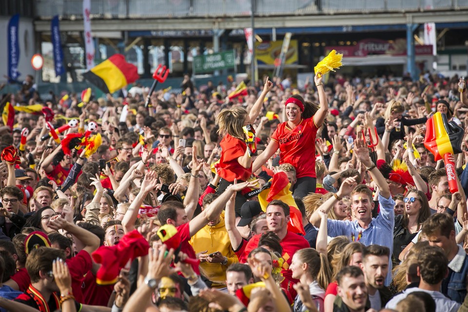 Op taferelen zoals hier in 2018 wordt het wachten tot een volgend groot toernooi, hopelijk volgend jaar tijdens het WK.