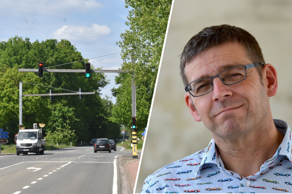 Op het kruispunt Zuiderring-Postelsesteenweg in Mol zijn de verkeerslichten al intelligent. Verkeersdeskundige Kris Peeters is sceptisch. “Je kunt nooit voor iedereen tegelijk goed doen.”