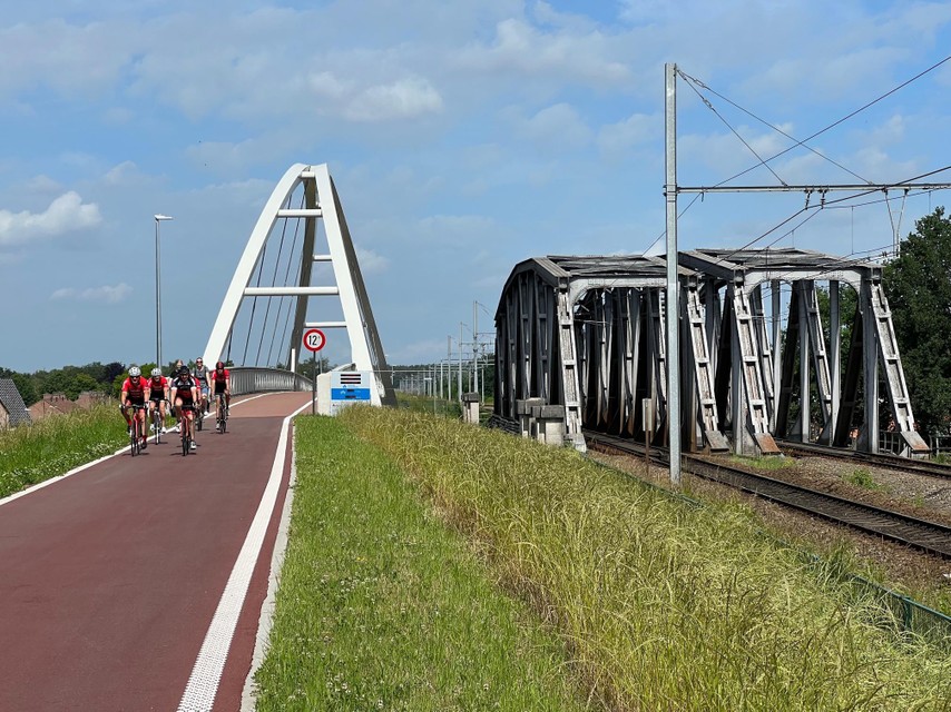 De fietsostrade is ook landschappelijk mooi.