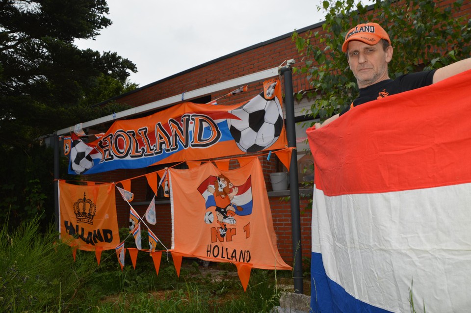 De mooiste vlag bewaarde Mario voor de finale.