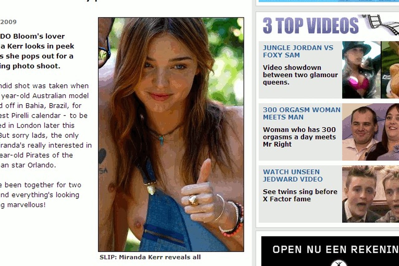 Topmodel Miranda Kerr showt borst | Gazet van Antwerpen Mobile