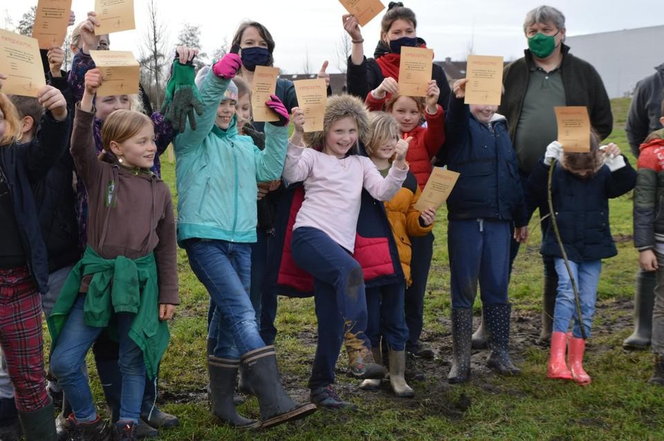 De eerste plantdag dit voorjaar.