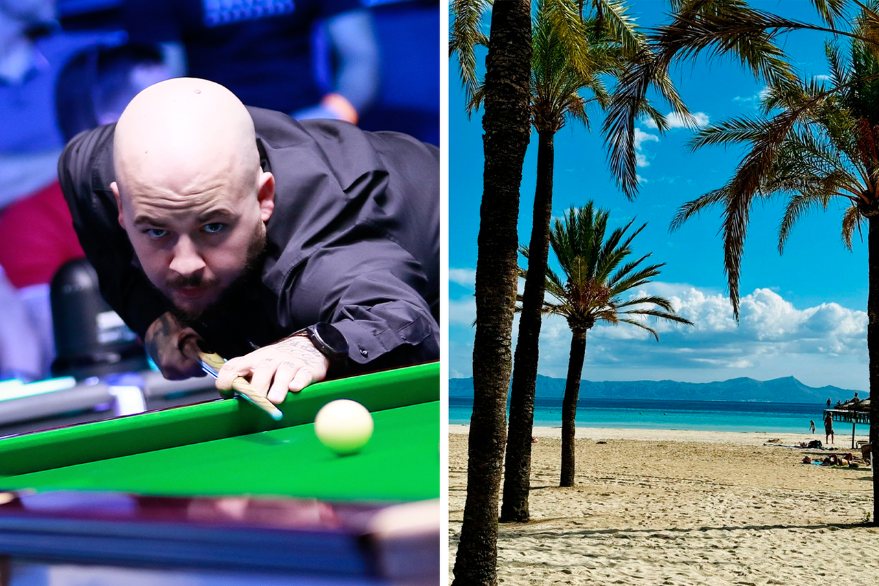 Luca Brecel vliegt over en weer van vakantie op Mallorca tijdens