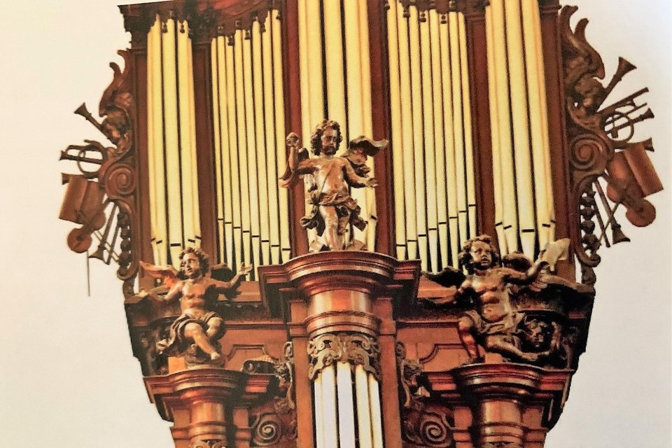 Detail van Forceville-orgel