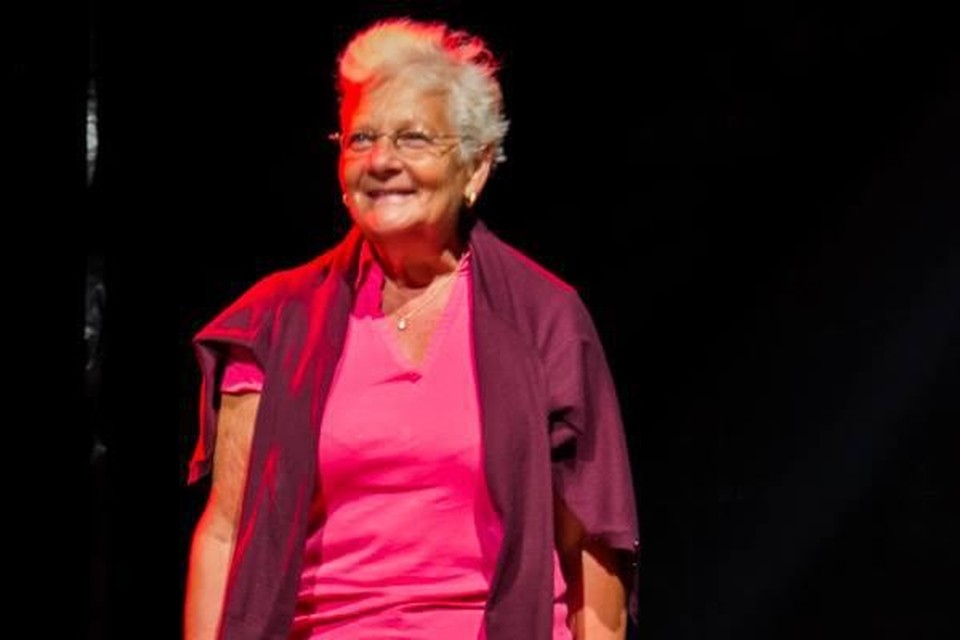 Malvine Jacobs op het podium van Maanrock in 2014. 