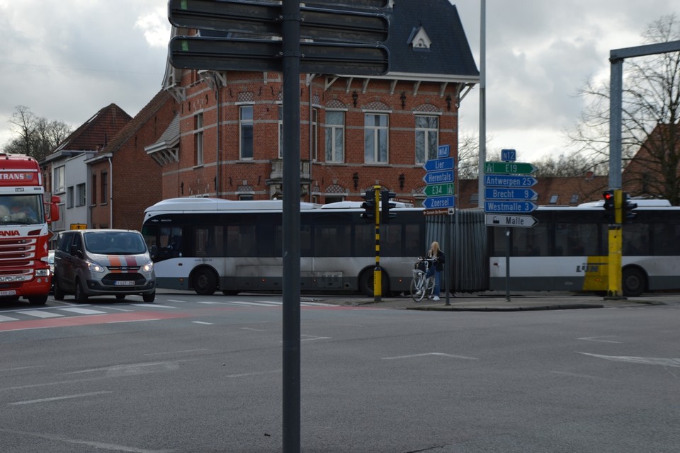 Een bus in Oostmalle. 