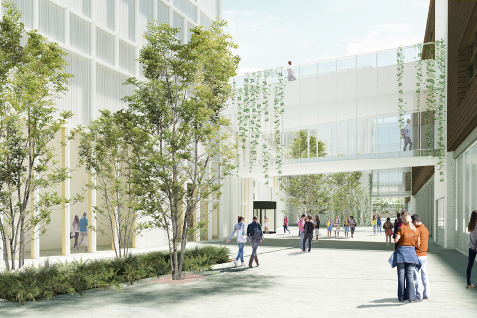 Een van de blikvangers van de nieuwe campus wordt de Utopiastraat.