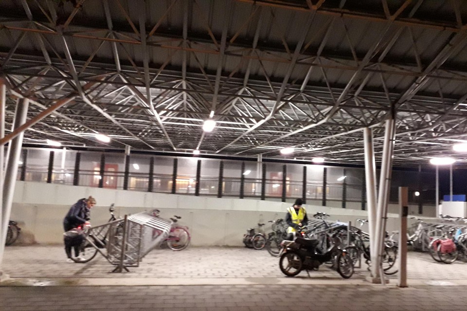 Fietsenstalling station Noorderkempen. 